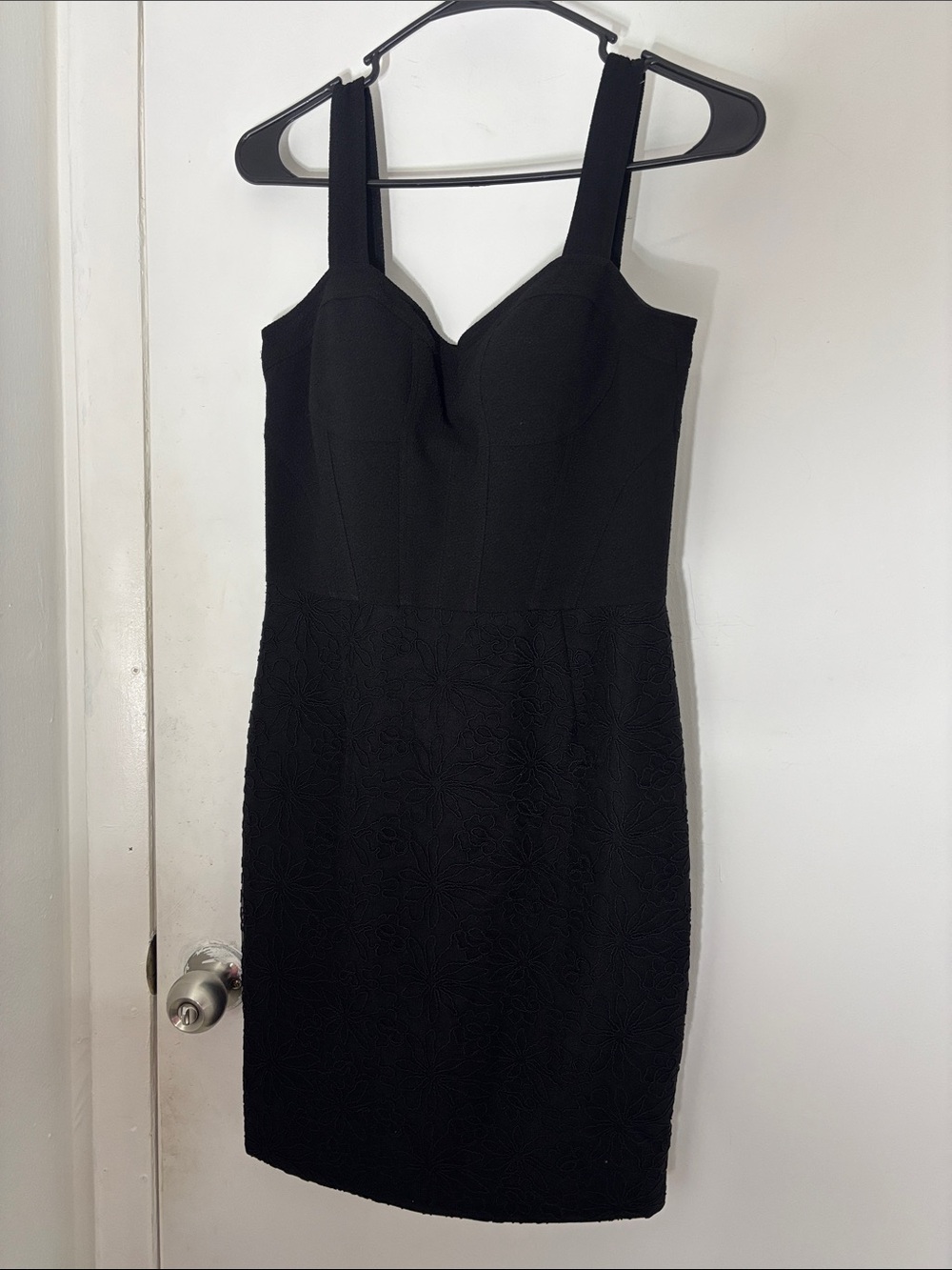 David Meister Black Mini Dress